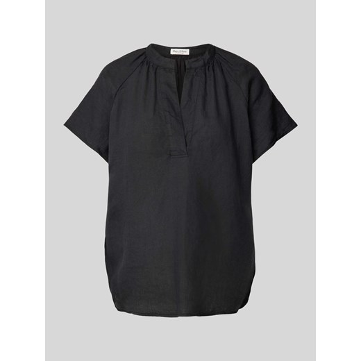 Bluzka z lnu w jednolitym kolorze ze sklepu Peek&Cloppenburg  w kategorii Bluzki damskie - zdjęcie 171563656