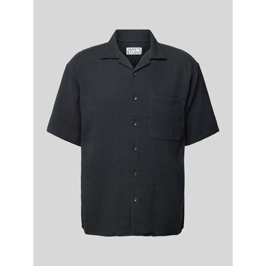 Koszula casualowa o kroju oversized z drobnym,fakturowanym wzorem ze sklepu Peek&Cloppenburg  w kategorii Koszule męskie - zdjęcie 171563716