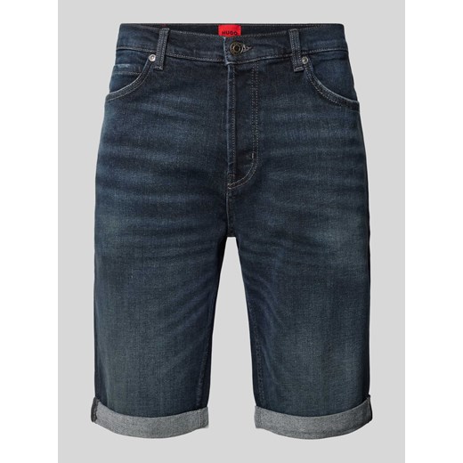 Szorty jeansowe o kroju tapered fit z 5 kieszeniami model ‘634’ ze sklepu Peek&Cloppenburg  w kategorii Spodenki męskie - zdjęcie 171563808