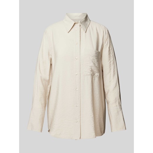 Bluzka z nakładaną kieszenią na piersi ze sklepu Peek&Cloppenburg  w kategorii Koszule damskie - zdjęcie 171563925