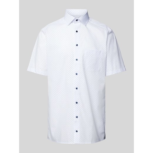 Koszula biznesowa o kroju modern fit ze wzorem na całej powierzchni model ‘Bergamo Kent’ ze sklepu Peek&Cloppenburg  w kategorii Koszule męskie - zdjęcie 171564089