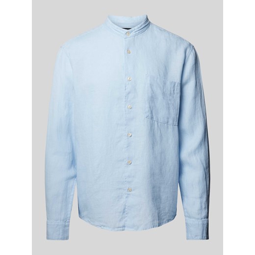Koszula casualowa o kroju regular fit z lnu z kieszenią na piersi ze sklepu Peek&Cloppenburg  w kategorii Koszule męskie - zdjęcie 171564129
