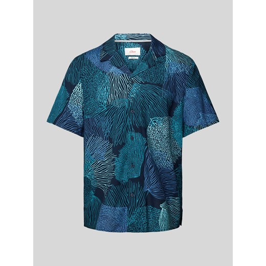 Koszula casualowa o kroju resort fit z nadrukiem z logo model ‘Big Coral’ ze sklepu Peek&Cloppenburg  w kategorii Koszule męskie - zdjęcie 171564166