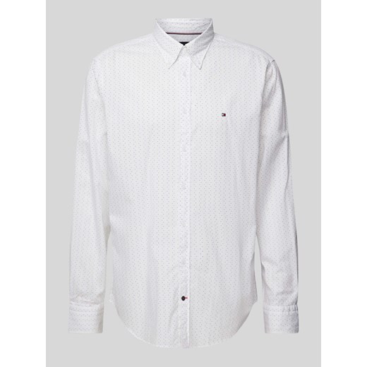 Koszula biznesowa o kroju slim fit ze wzorem na całej powierzchni ze sklepu Peek&Cloppenburg  w kategorii Koszule męskie - zdjęcie 171564178