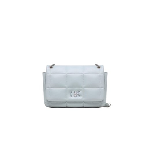 Calvin Klein Torebka Re-Lock Quilt Shoulder Bag K60K610454 Niebieski Calvin Klein uniwersalny okazja MODIVO