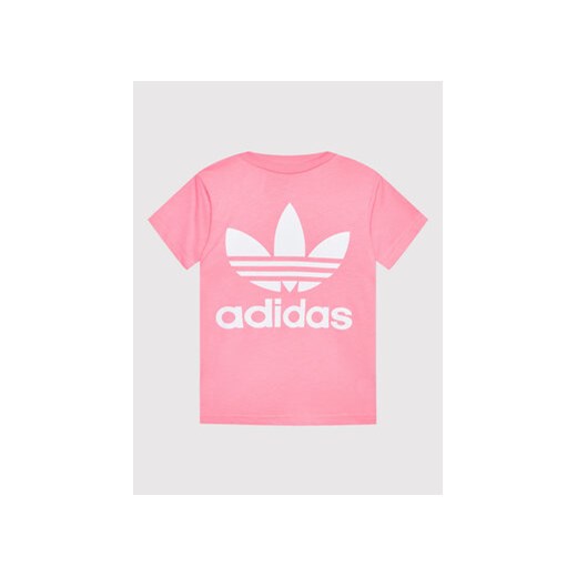 adidas T-Shirt Trefoil HK0259 Różowy Regular Fit 11_12Y MODIVO