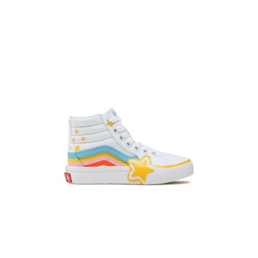 Vans Sneakersy Sk8-Hi Rainbow Star VN000BVMAHP1 Biały ze sklepu MODIVO w kategorii Trampki dziecięce - zdjęcie 171566328