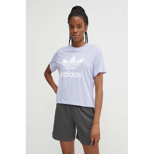 adidas Originals t-shirt damski kolor fioletowy IN8439 XS PRM