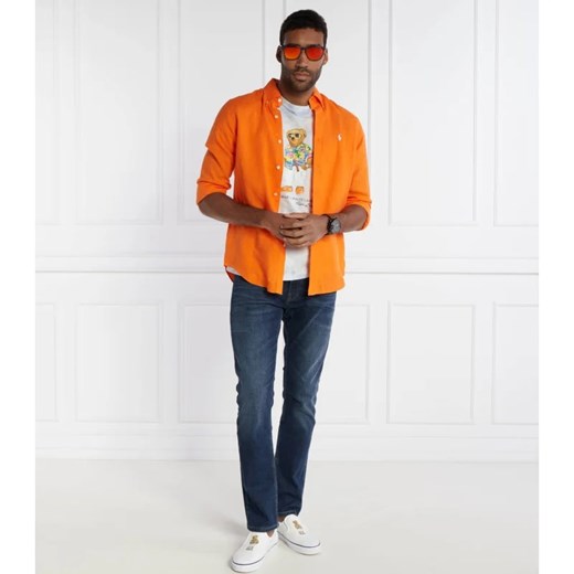 Koszula męska Polo Ralph Lauren pomarańczowy 