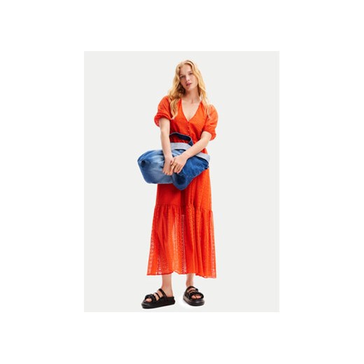 Desigual Sukienka letnia Ottawa 24SWVW05 Pomarańczowy Regular Fit ze sklepu MODIVO w kategorii Sukienki - zdjęcie 171568166