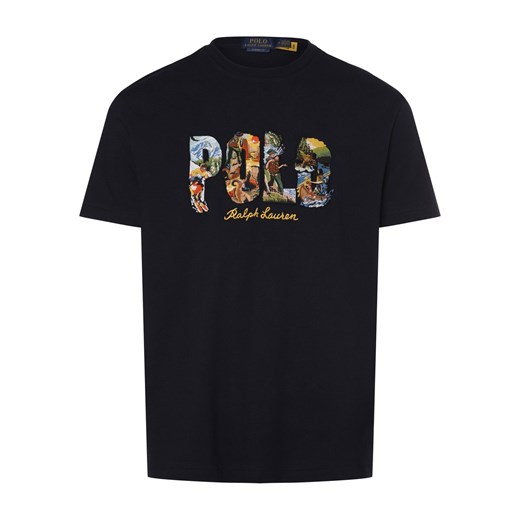 Polo Ralph Lauren Koszulka męska Mężczyźni Bawełna granatowy jednolity ze sklepu vangraaf w kategorii T-shirty męskie - zdjęcie 171569279