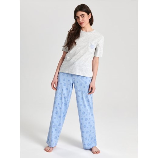 Sinsay - Piżama dwuczęściowa - szary ze sklepu Sinsay w kategorii Piżamy damskie - zdjęcie 171571286