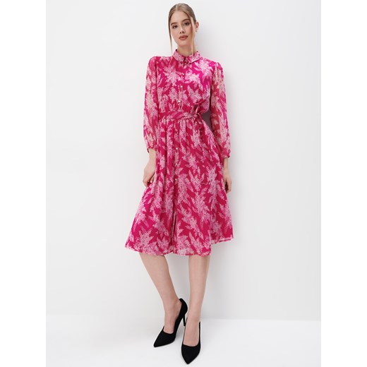 Mohito - Koszulowa sukienka midi - fioletowy ze sklepu Mohito w kategorii Sukienki - zdjęcie 171573018