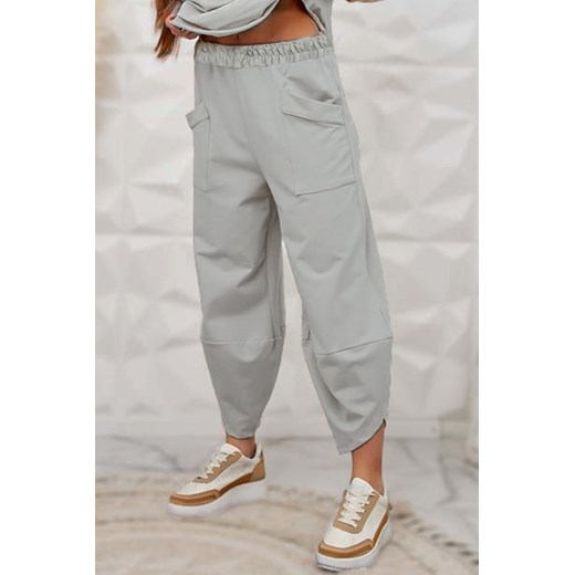Spodnie ZOLTERA GREY ze sklepu Ivet Shop w kategorii Spodnie damskie - zdjęcie 171573648