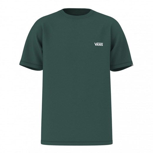 Męski t-shirt basic Vans Left Chest Logo - zielony ze sklepu Sportstylestory.com w kategorii T-shirty męskie - zdjęcie 171573898