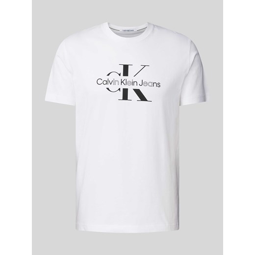T-shirt z nadrukiem z logo ze sklepu Peek&Cloppenburg  w kategorii T-shirty męskie - zdjęcie 171574209