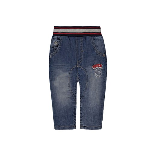 Chłopięce długie spodnie jeansowe niebieskie ze sklepu 5.10.15 w kategorii Spodnie i półśpiochy - zdjęcie 171574278