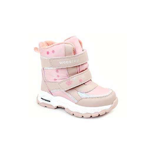 Weestep różowe buty zimowe dla dziewczynki na rzep ze sklepu 5.10.15 w kategorii Buty zimowe dziecięce - zdjęcie 171574285