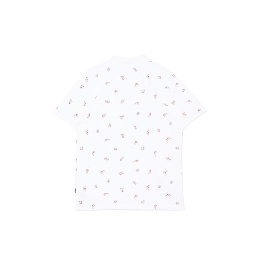 Cropp - Biały T-shirt polo z rybkami - biały Cropp XXL Cropp