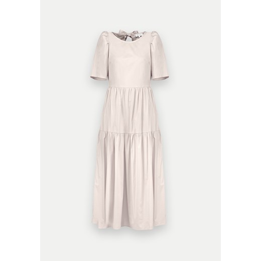 Beżowa sukienka z wiązaniem ze sklepu Molton w kategorii Sukienki - zdjęcie 171575437