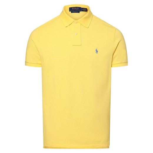 Polo Ralph Lauren Męska koszulka polo Mężczyźni Bawełna żółty jednolity Polo Ralph Lauren M vangraaf
