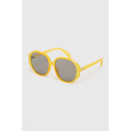 Aldo okulary przeciwsłoneczne NAMI damskie kolor żółty NAMI.701 ze sklepu ANSWEAR.com w kategorii Okulary przeciwsłoneczne damskie - zdjęcie 171576168