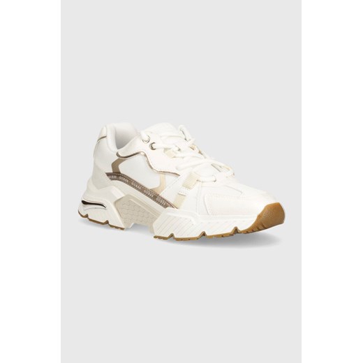 Białe buty sportowe damskie Guess sneakersy na płaskiej podeszwie 