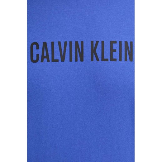 Calvin Klein Underwear t-shirt bawełniany lounge kolor niebieski z nadrukiem Calvin Klein Underwear S ANSWEAR.com