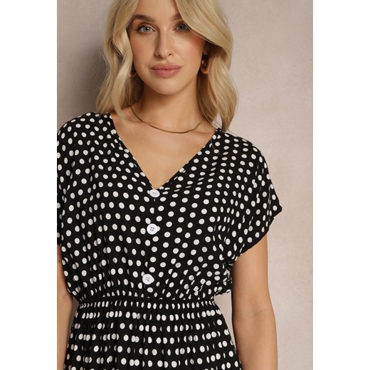 Sukienka Renee casual czarna z dekoltem w serek mini