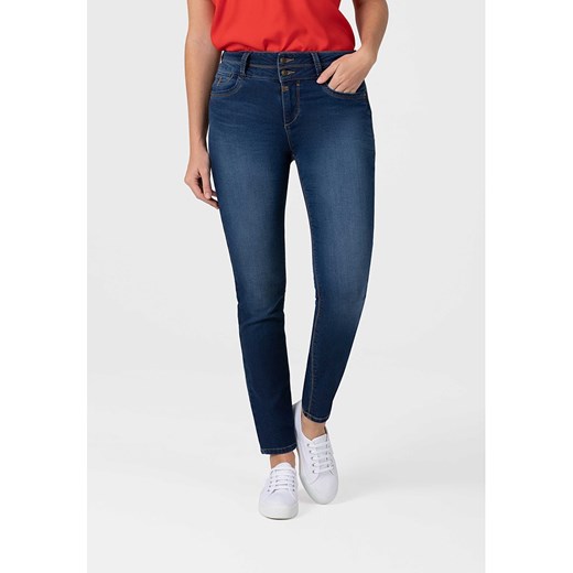 Timezone Dżinsy &quot;Enya&quot; - Slim fit - w kolorze granatowym ze sklepu Limango Polska w kategorii Jeansy damskie - zdjęcie 171585999