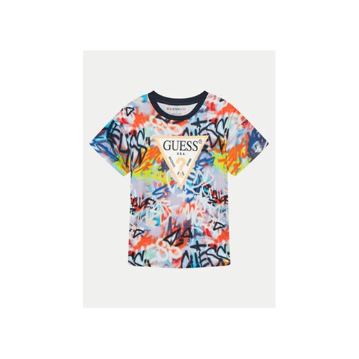 Guess T-Shirt L4GI08 K8HM3 Kolorowy Regular Fit ze sklepu MODIVO w kategorii T-shirty chłopięce - zdjęcie 171586945