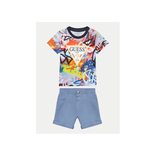 Guess Komplet t-shirt i spodenki I4GG12 K8HM3 Kolorowy Regular Fit ze sklepu MODIVO w kategorii Komplety niemowlęce - zdjęcie 171587015