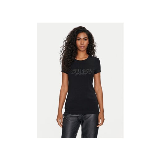 Guess T-Shirt W4GI14 J1314 Czarny Slim Fit ze sklepu MODIVO w kategorii Bluzki damskie - zdjęcie 171587106