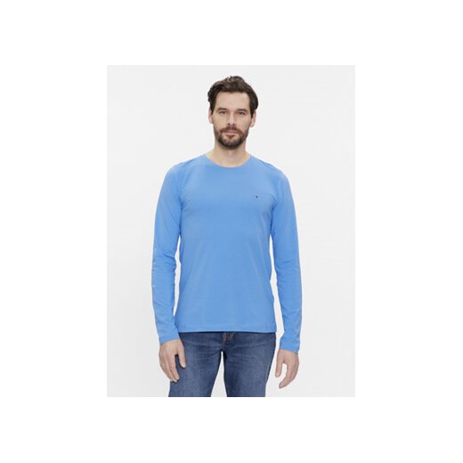 Tommy Hilfiger Longsleeve MW0MW10804 Niebieski Slim Fit ze sklepu MODIVO w kategorii T-shirty męskie - zdjęcie 171587175