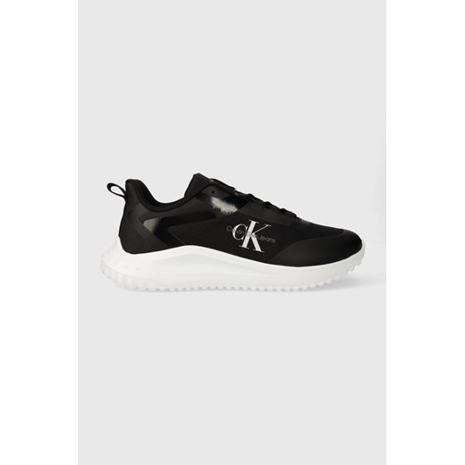 Calvin Klein Jeans sneakersy EVA RUNNER LOW LACE ML MIX kolor czarny YM0YM00968 ze sklepu ANSWEAR.com w kategorii Buty sportowe męskie - zdjęcie 171588676