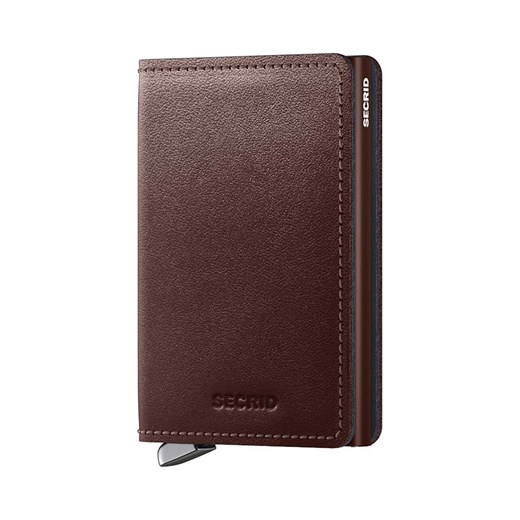 Secrid portfel skórzany kolor brązowy SDu-Dark Brown ze sklepu ANSWEAR.com w kategorii Portfele męskie - zdjęcie 171588878