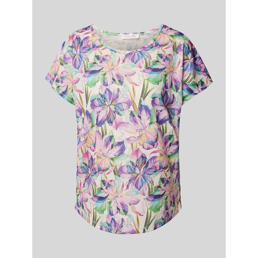 T-shirt z kwiatowym wzorem ze sklepu Peek&Cloppenburg  w kategorii Bluzki damskie - zdjęcie 171589488