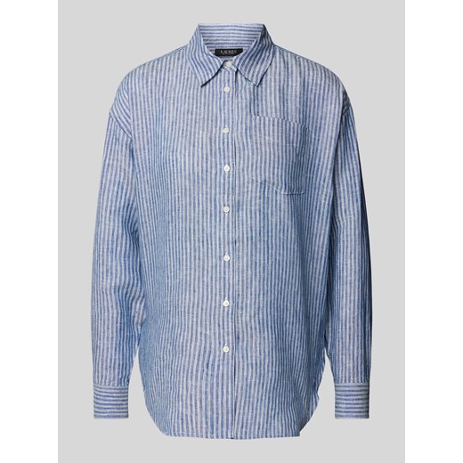 Bluzka lniana ze wzorem w paski model ‘BRAWLEY’ ze sklepu Peek&Cloppenburg  w kategorii Koszule damskie - zdjęcie 171589649