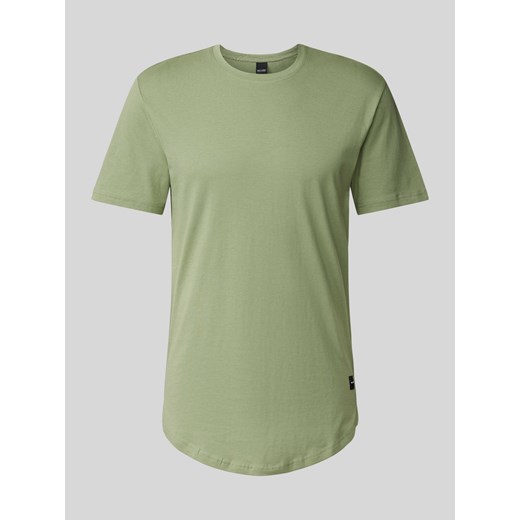 T-shirt w jednolitym kolorze z okrągłym dekoltem ze sklepu Peek&Cloppenburg  w kategorii T-shirty męskie - zdjęcie 171589665
