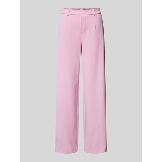 Spodnie materiałowe z szeroką nogawką i zakładkami w pasie model ‘Lisa’ ze sklepu Peek&Cloppenburg  w kategorii Spodnie damskie - zdjęcie 171589726