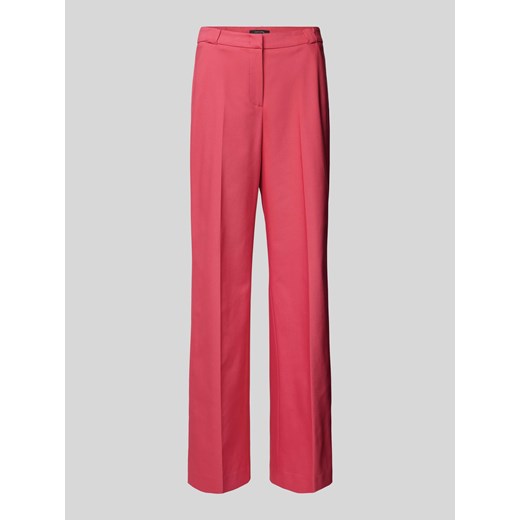 Spodnie materiałowe w jednolitym kolorze ze sklepu Peek&Cloppenburg  w kategorii Spodnie damskie - zdjęcie 171589948