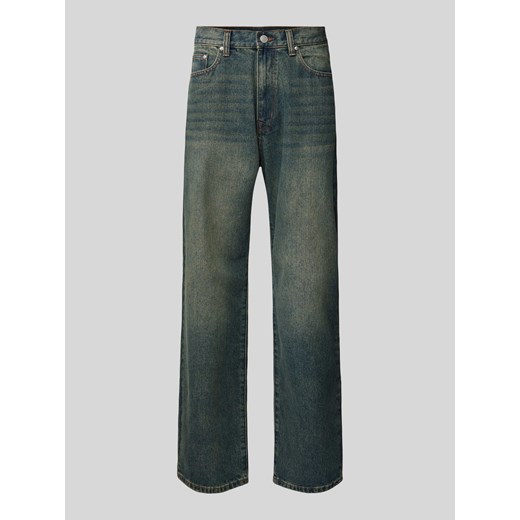 Jeansy o kroju baggy z efektem vintage i kolorem Essentials ze sklepu Peek&Cloppenburg  w kategorii Jeansy męskie - zdjęcie 171590027