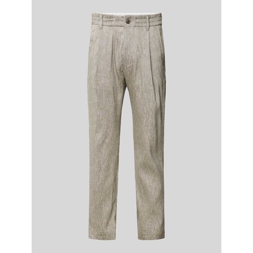 Spodnie z efektem melanżu model ‘Chasy’ ze sklepu Peek&Cloppenburg  w kategorii Spodnie męskie - zdjęcie 171590039