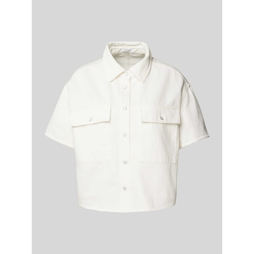 Kurtka koszulowa krótka z kieszeniami na piersi model ‘Ferlo Pure’ ze sklepu Peek&Cloppenburg  w kategorii Koszule damskie - zdjęcie 171590046