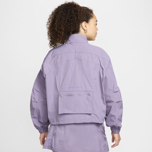 Damska kurtka do biegania Repel UV Nike Trail - Fiolet Nike M (EU 40-42) Nike poland