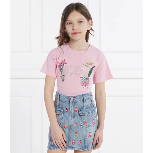Guess T-shirt | Regular Fit ze sklepu Gomez Fashion Store w kategorii Bluzki dziewczęce - zdjęcie 171591707