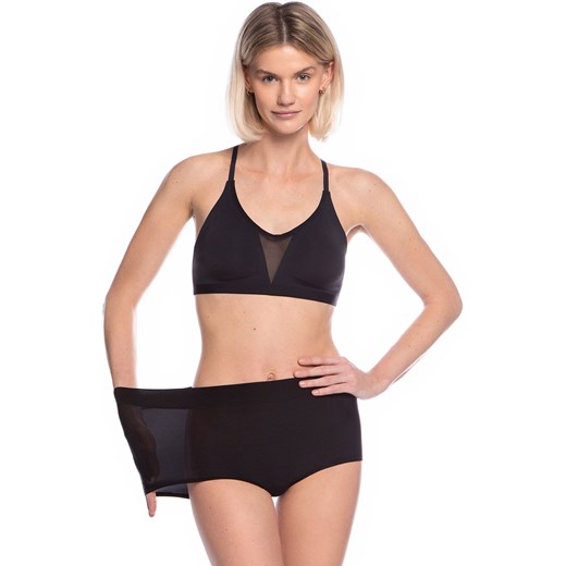 Czarne szorty damskie L-FIT6000SZ-02, Kolor czarny, Rozmiar XS/S/M, LAMA ze sklepu Primodo w kategorii Majtki damskie - zdjęcie 171591797
