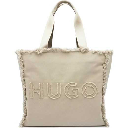 Hugo Boss shopper bag na ramię matowa mieszcząca a5 