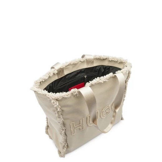 Shopper bag Hugo Boss matowa mieszcząca a5 na ramię wakacyjna 