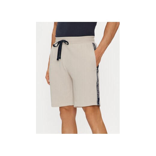 Emporio Armani Underwear Szorty sportowe 111004 4R571 03155 Beżowy Regular Fit ze sklepu MODIVO w kategorii Spodenki męskie - zdjęcie 171593519